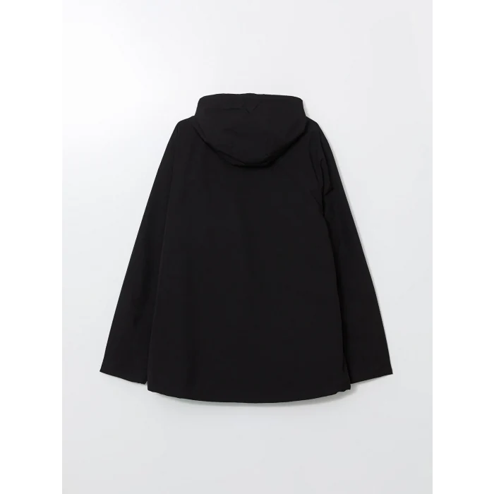 LCWAIKIKI Classic Siyah Standart Kalıp Kapüşonlu Erkek Mont