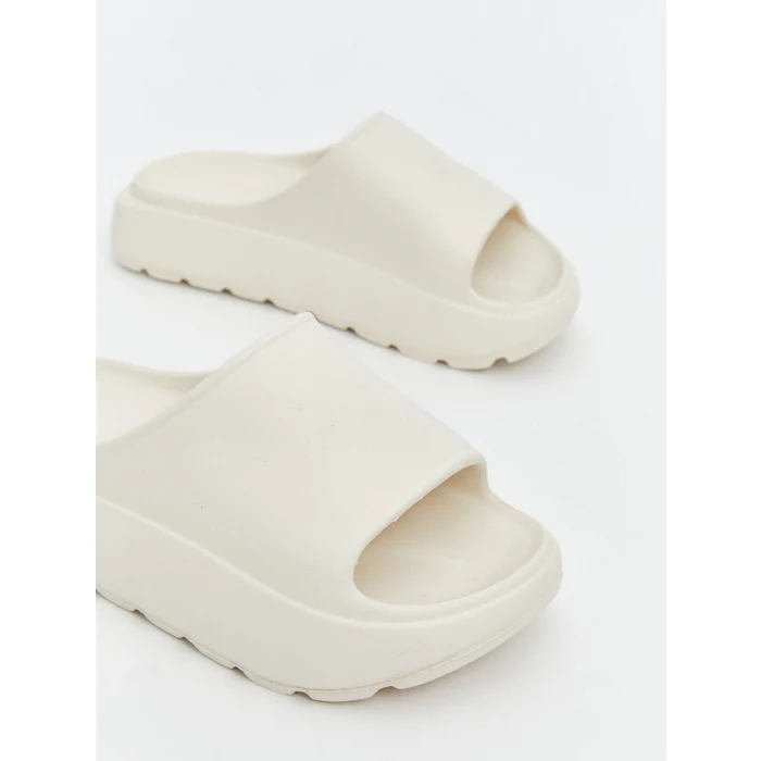 LCW STEPS Bej Kalın Tabanlı Kadın Terlik