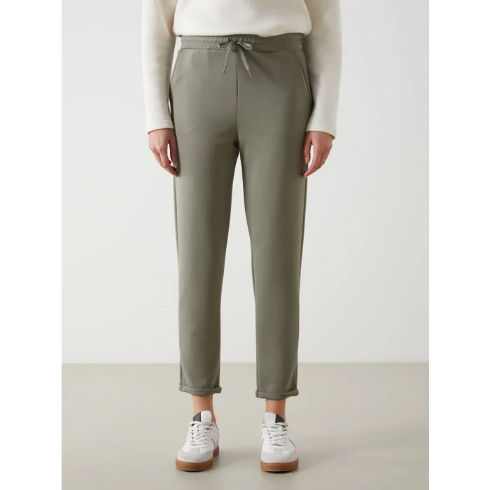 LCW Modest Yeşil Beli Lastikli Kadın Eşofman Altı