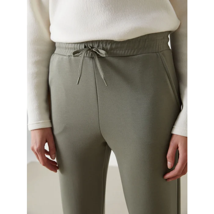 LCW Modest Yeşil Beli Lastikli Kadın Eşofman Altı