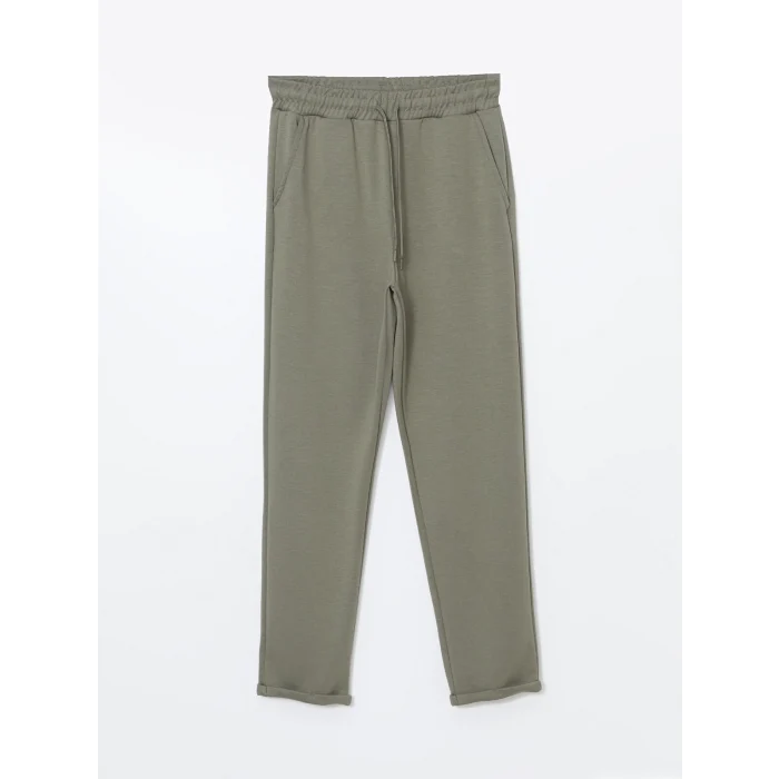 LCW Modest Yeşil Beli Lastikli Kadın Eşofman Altı