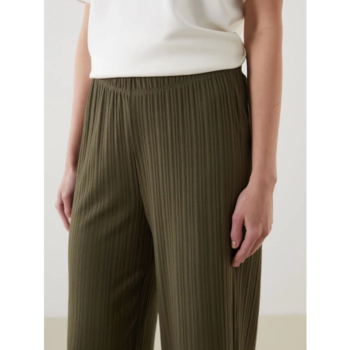 LCWAIKIKI Classic Haki Beli Lastikli Kadın Kapri