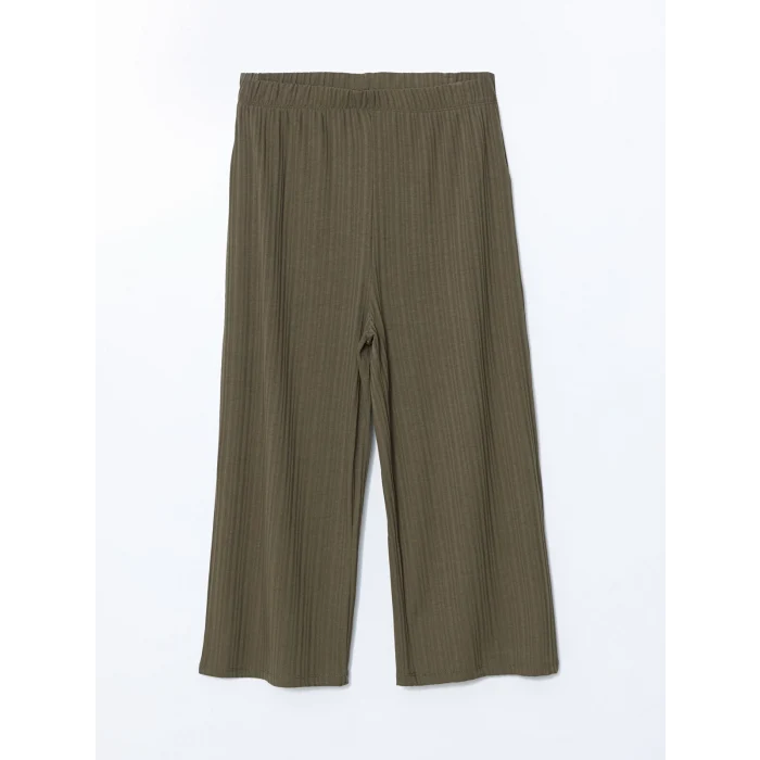 LCWAIKIKI Classic Haki Beli Lastikli Kadın Kapri