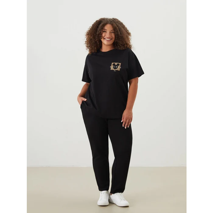 LCWAIKIKI Classic Siyah Beli Lastikli Kadın Eşofman Altı