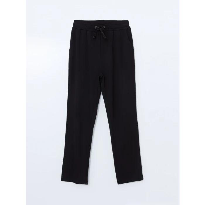 LCWAIKIKI Classic Siyah Beli Lastikli Kadın Eşofman Altı