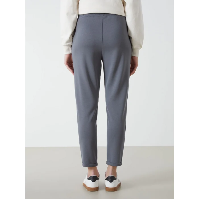 LCW Modest Gri Beli Lastikli Kadın Eşofman Altı