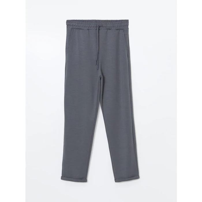 LCW Modest Gri Beli Lastikli Kadın Eşofman Altı