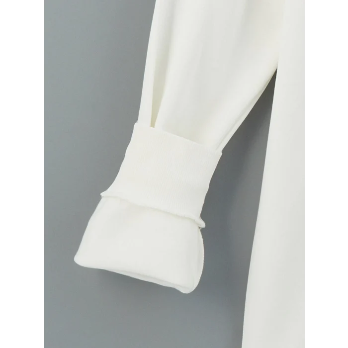 LCWAIKIKI Classic Ekru Bisiklet Yaka Baskılı Erkek Kalın Sweatshirt