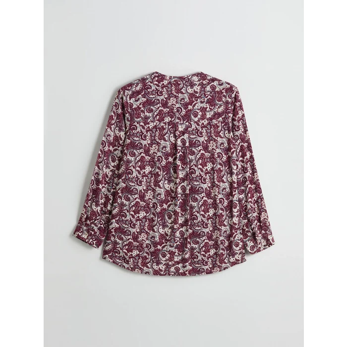 LCW Grace Mürdüm Hakim Yaka Çiçekli Bluz