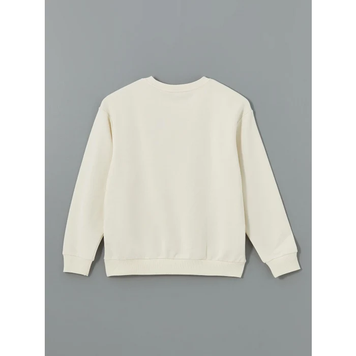 XSIDE Bej Bisiklet Yaka Uzun Kollu Erkek Sweatshirt