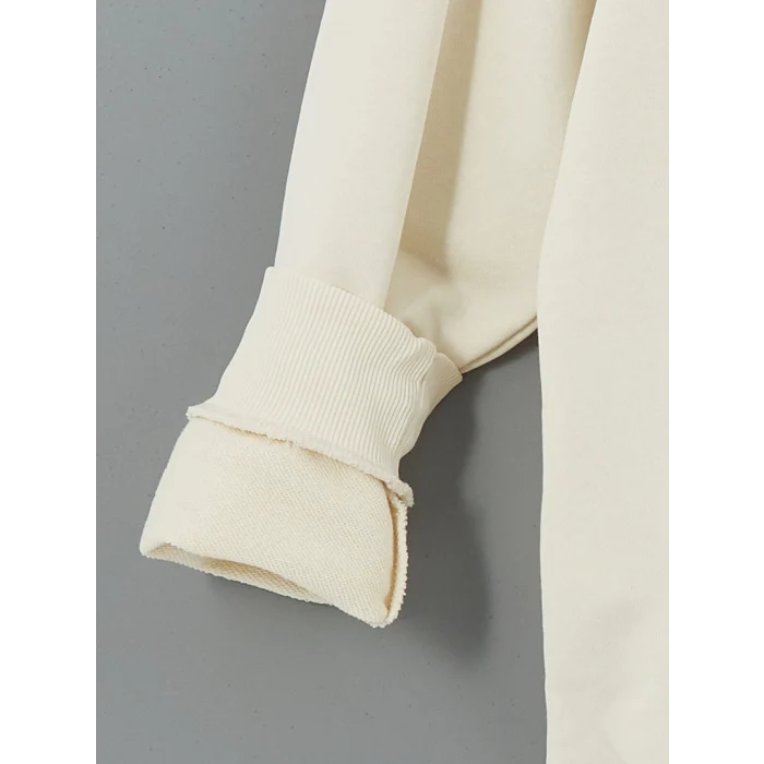 XSIDE Bej Bisiklet Yaka Uzun Kollu Erkek Sweatshirt