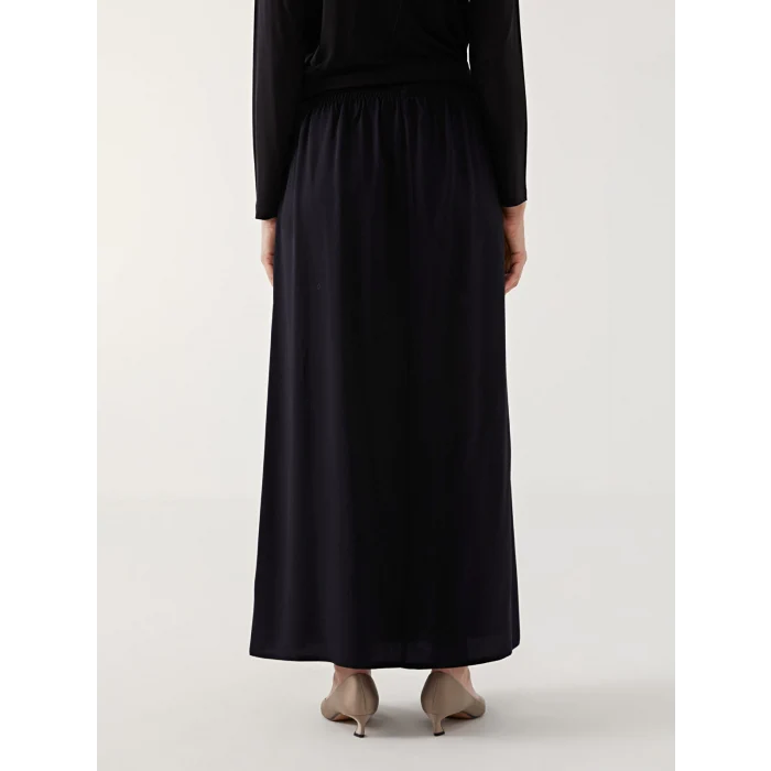 LCW Grace Siyah Beli Lastikli Kadın Etek