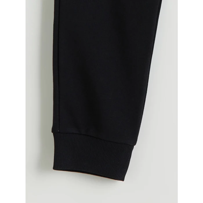 LCW Kids Siyah Beli Lastikli Erkek Çocuk Jogger Eşofman Altı