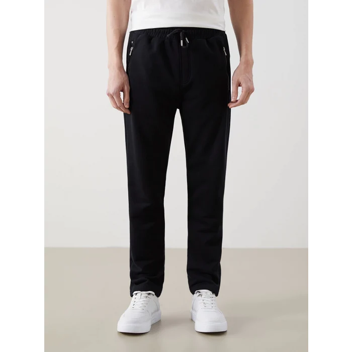 LCWAIKIKI Classic Siyah Standart Kalıp Erkek Eşofman Altı