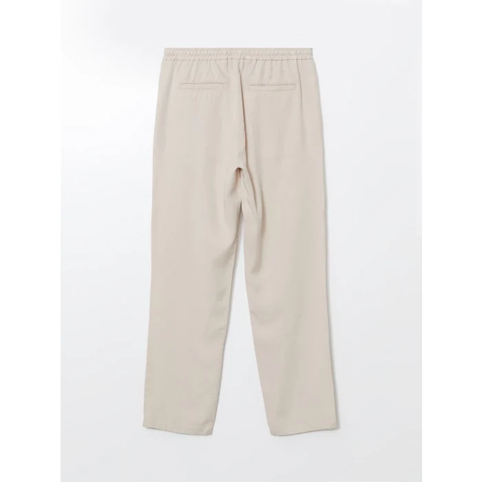 LCW Vision Bej Standart Kalıp Beli Lastikli Erkek Pantolon