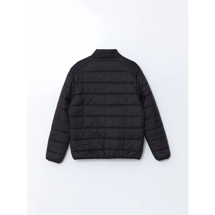 LCWAIKIKI Classic Siyah Standart Kalıp Dik Yaka Erkek Şişme Mont