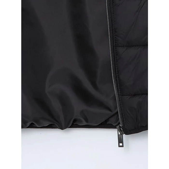 LCWAIKIKI Classic Siyah Standart Kalıp Dik Yaka Erkek Şişme Mont