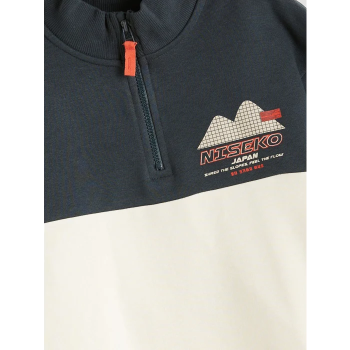 LCW Kids Antrasit Dik Yaka Erkek Çocuk Sweatshirt