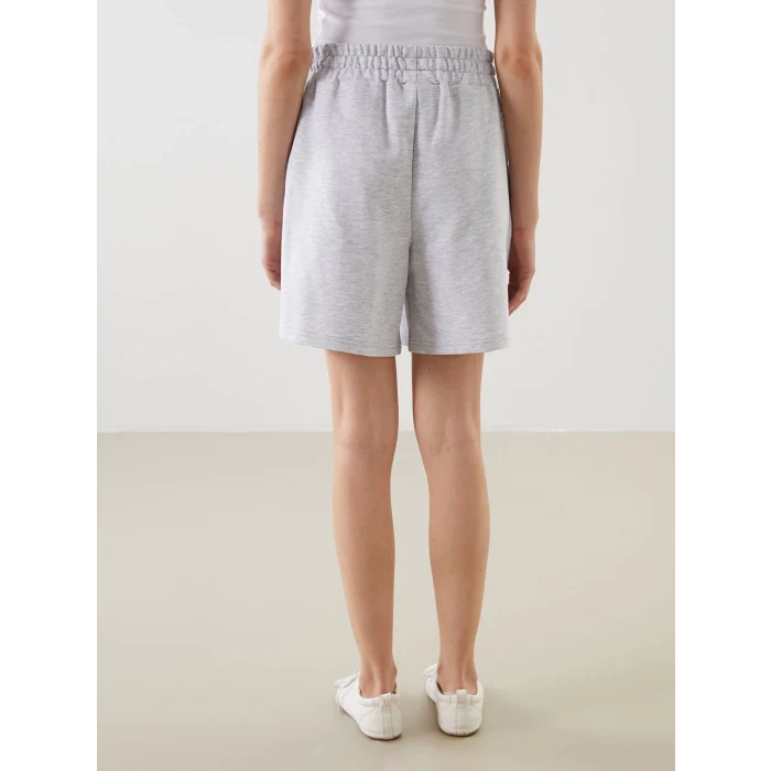 XSIDE Gri Beli Lastikli Kadın Şort