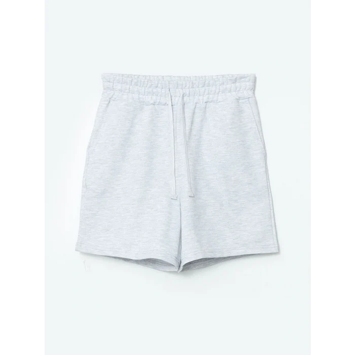 XSIDE Gri Beli Lastikli Kadın Şort