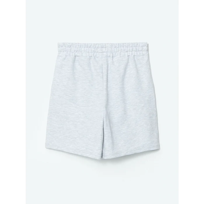 XSIDE Gri Beli Lastikli Kadın Şort