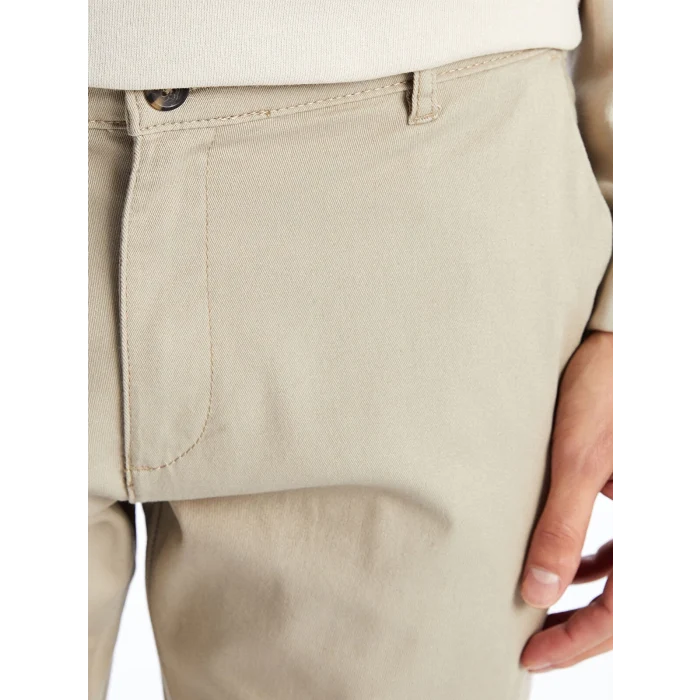 LCWAIKIKI Classic Bej Standart Kalıp Erkek Chino Pantolon