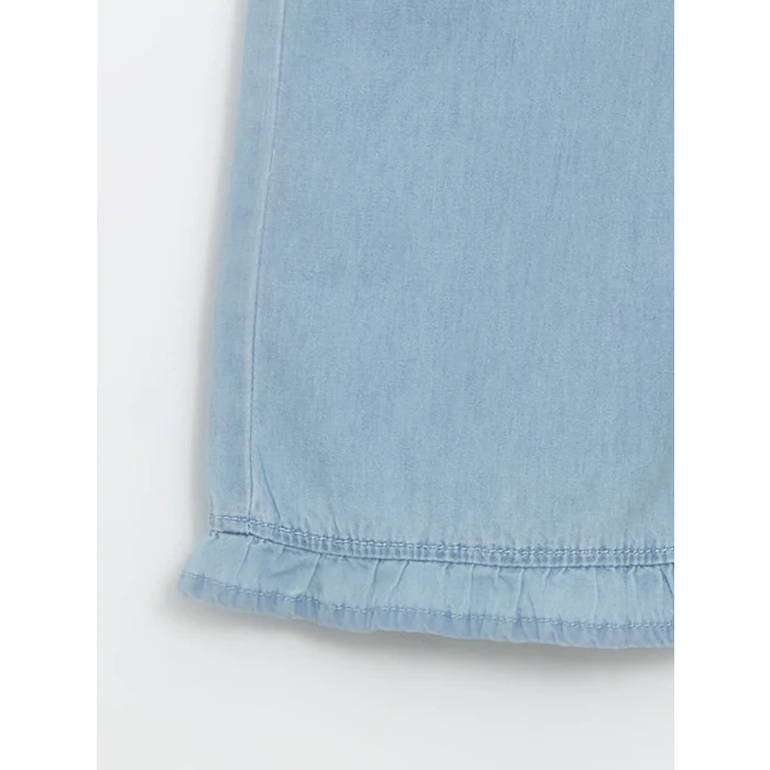 LCW Kids Mavi Beli Lastikli Kız Çocuk Jean Pantolon