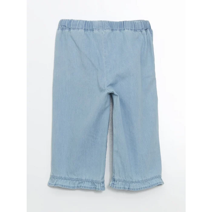 LCW Kids Mavi Beli Lastikli Kız Çocuk Jean Pantolon