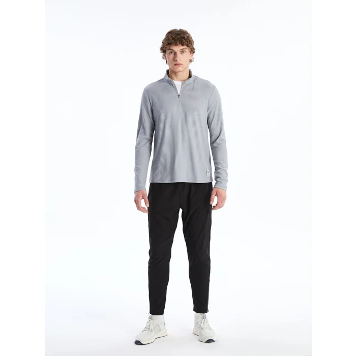 XSIDE ACTIVE Gri Dik Yaka Erkek Sweatshirt
