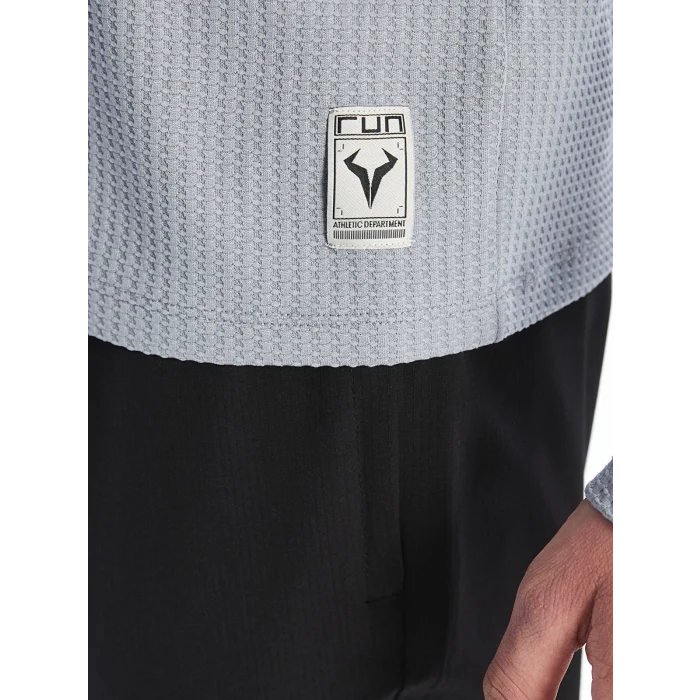 XSIDE ACTIVE Gri Dik Yaka Erkek Sweatshirt