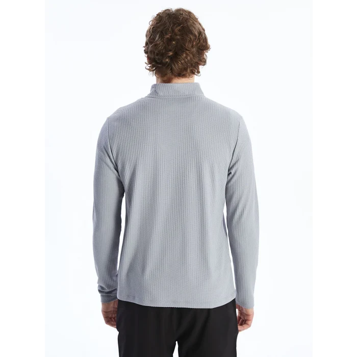 XSIDE ACTIVE Gri Dik Yaka Erkek Sweatshirt