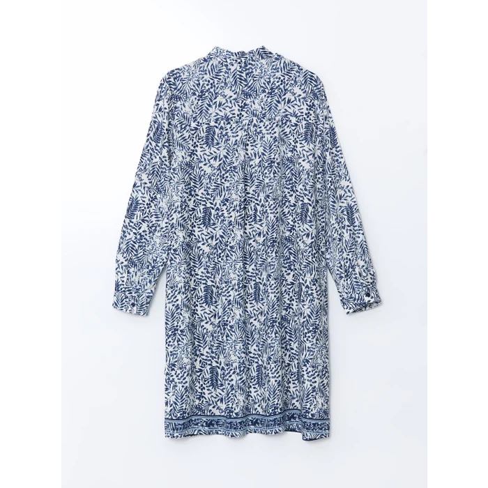 LCW Grace Mavi Desenli Kadın Gömlek Tunik