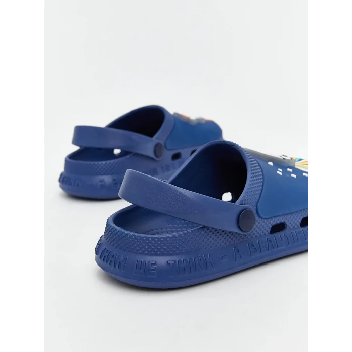 LCW STEPS Mavi Baskılı Erkek Çocuk Plaj Sandaleti