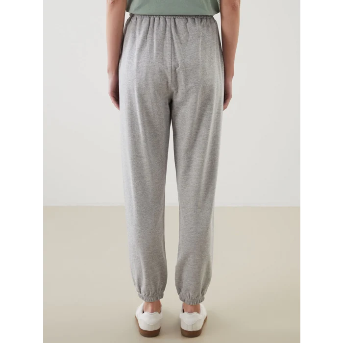 LCWAIKIKI Classic Gri Beli Lastikli Kadın Jogger Eşofman Altı