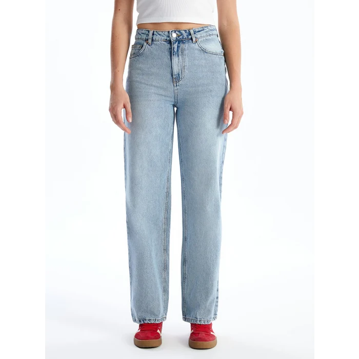 XSIDE Mavi Wideleg Kadın Jean Pantolon