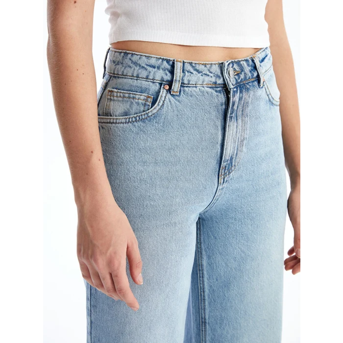 XSIDE Mavi Wideleg Kadın Jean Pantolon