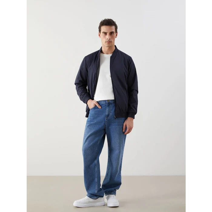 LCWAIKIKI Classic Lacivert Standart Kalıp Uzun Kollu Erkek Ceket