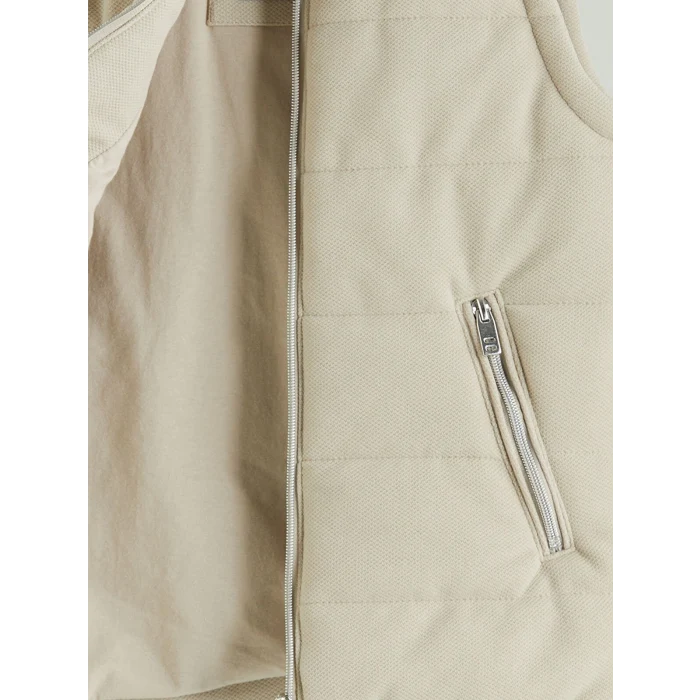 LCW Kids Bej Dik Yaka Erkek Çocuk Yelek