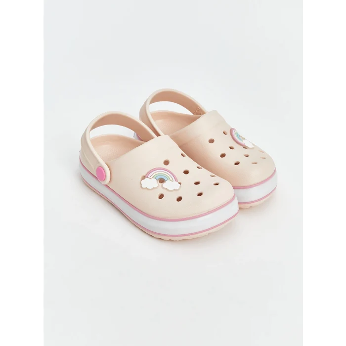 LCW STEPS Pembe Baskılı Tabanı Işıklı Kız Çocuk Plaj Sandaleti