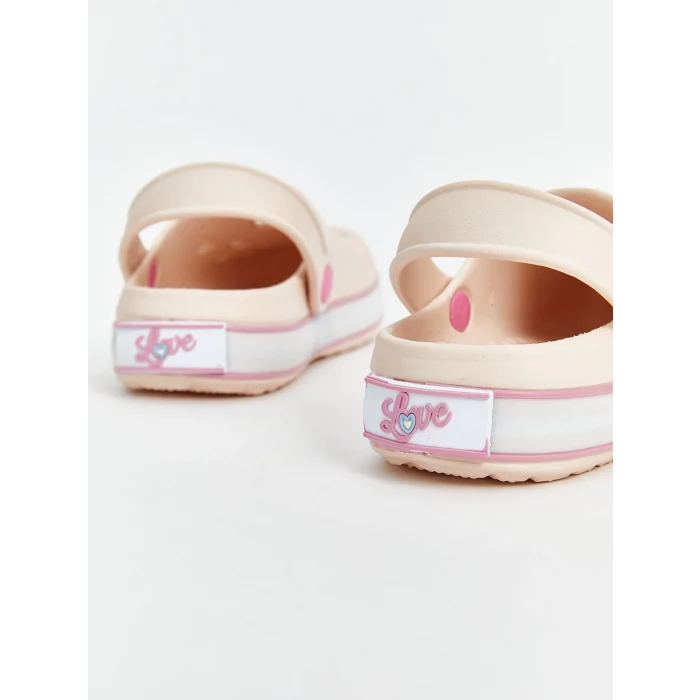 LCW STEPS Pembe Baskılı Tabanı Işıklı Kız Çocuk Plaj Sandaleti