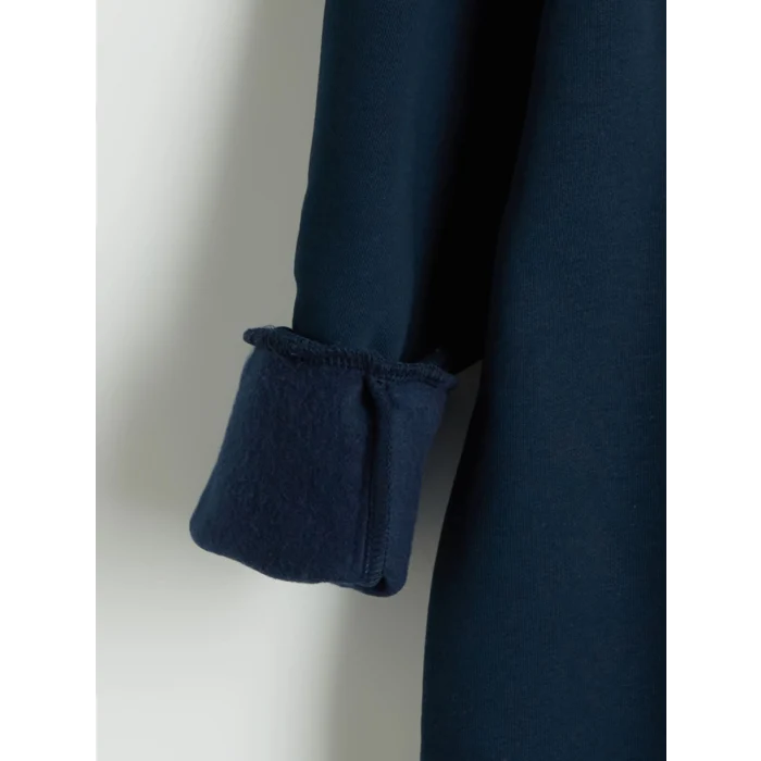 LCW Kids Lacivert Bisiklet Yaka New York Baskılı Erkek Çocuk Eşofman Takımı