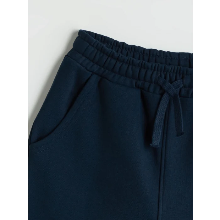 LCW Kids Lacivert Bisiklet Yaka New York Baskılı Erkek Çocuk Eşofman Takımı