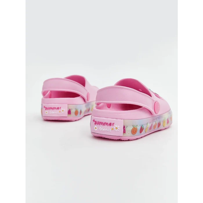 LCW STEPS Pembe Tabanı Işıklı Kız Çocuk Plaj Sandaleti