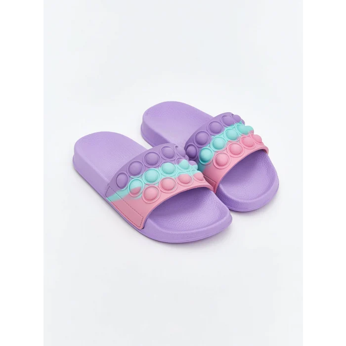 LCW STEPS Lila Tek Bantlı Pop It Terlik