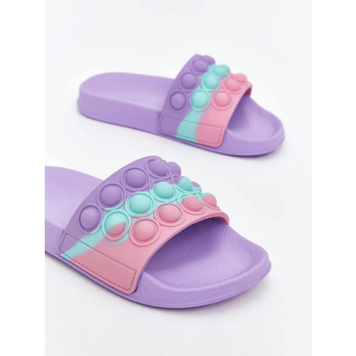 LCW STEPS Lila Tek Bantlı Pop It Terlik