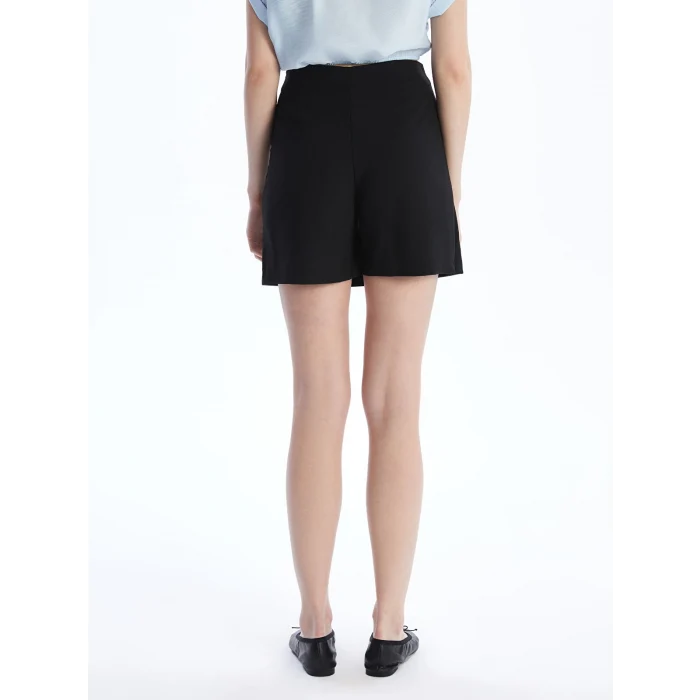 XSIDE Siyah Beli Fermuarlı Kadın Şort Etek