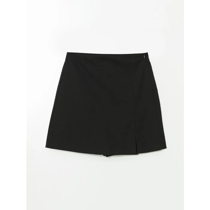 XSIDE Siyah Beli Fermuarlı Kadın Şort Etek