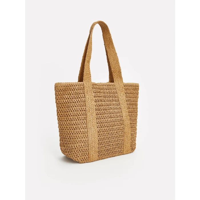 LCW ACCESSORIES Kahverengi Hasır Kadın Plaj Çantası