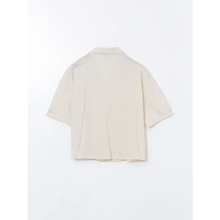 LCW Young Bej Gömlek Yaka Ayı Teddy Baskılı Kadın Pijama Takımı