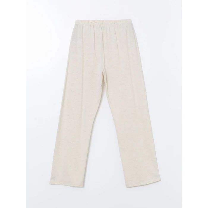 LCW Young Bej Gömlek Yaka Ayı Teddy Baskılı Kadın Pijama Takımı